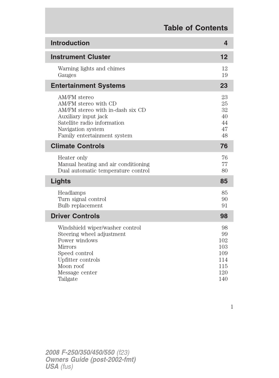 FORD F350 OWNER'S MANUAL Pdf Download ManualsLib