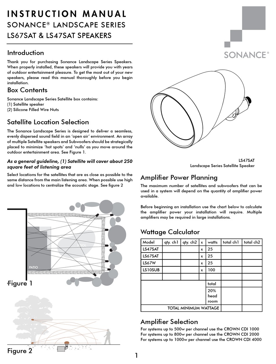 sonance ls67sat