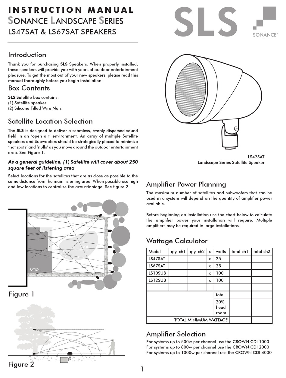 sonance ls47sat