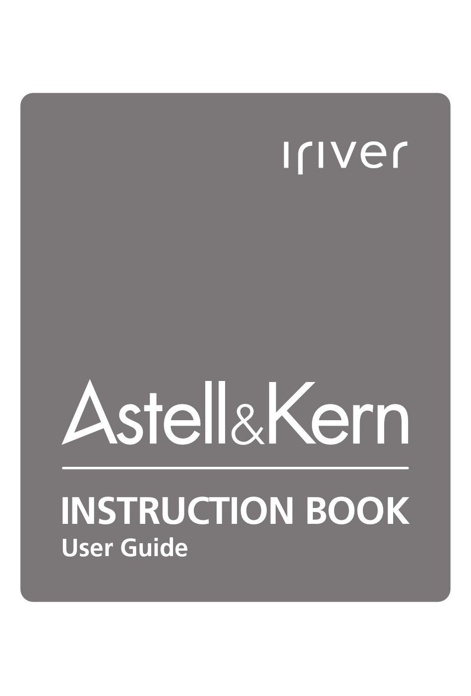 Iriver Astell Kern Ak100 User Manual Pdf Download Manualslib