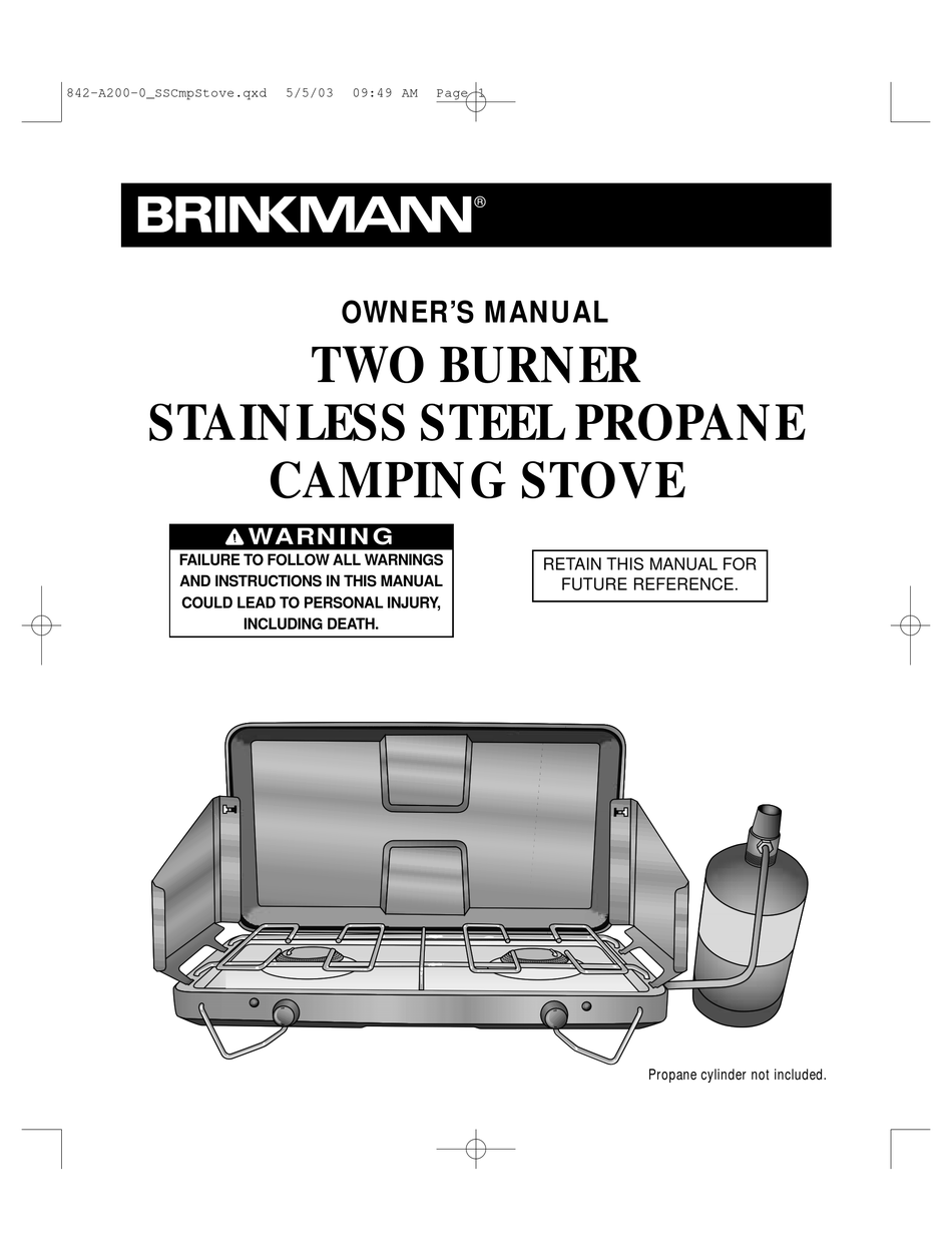 BRINKMANN 842-A200-0 OWNER'S MANUAL Pdf Download | ManualsLib