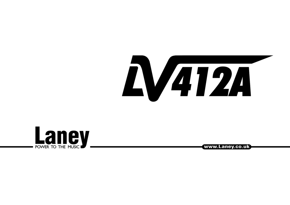 LANEY LV412A INSTRUCTIONS MANUAL Pdf Download ManualsLib