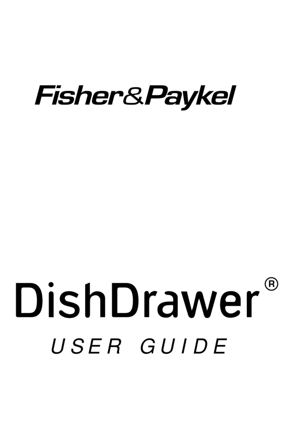 FISHER & PAYKEL DISHDRAWER DD603 USER MANUAL Pdf Download ManualsLib