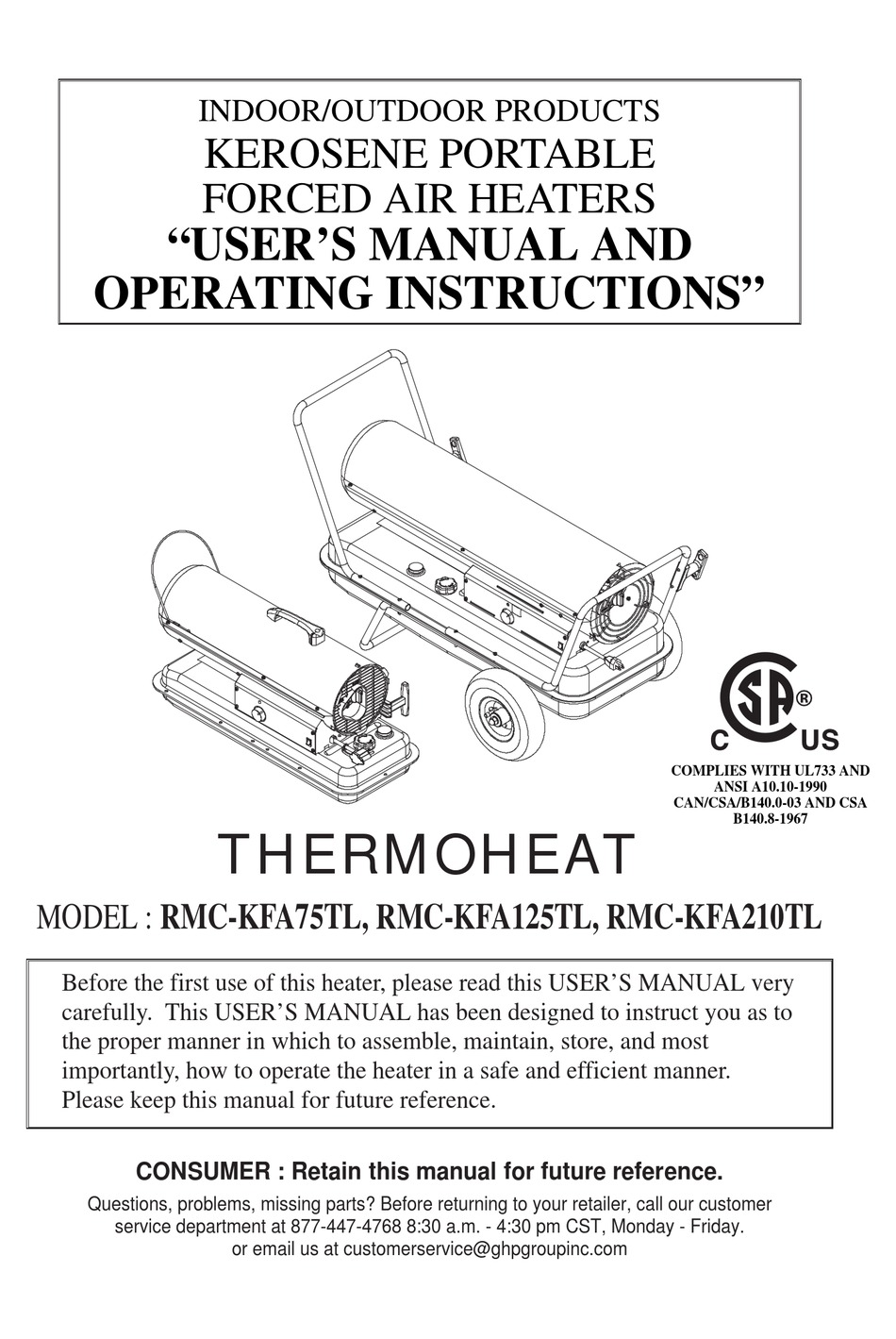 Trouble Shooting Guide - Thermoheat RMC-KFA75TL User's Manual And Operating  Instructions [Page 16] | ManualsLib