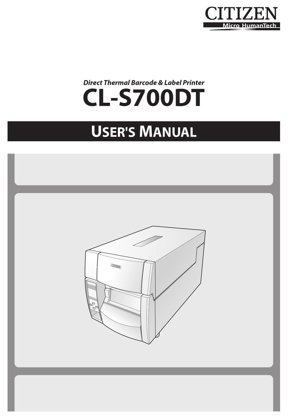 CITIZEN CLS700DT USER MANUAL Pdf Download ManualsLib