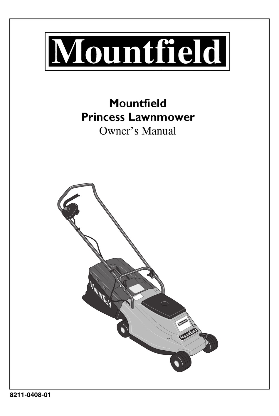 Mountfield princess store 14 manual