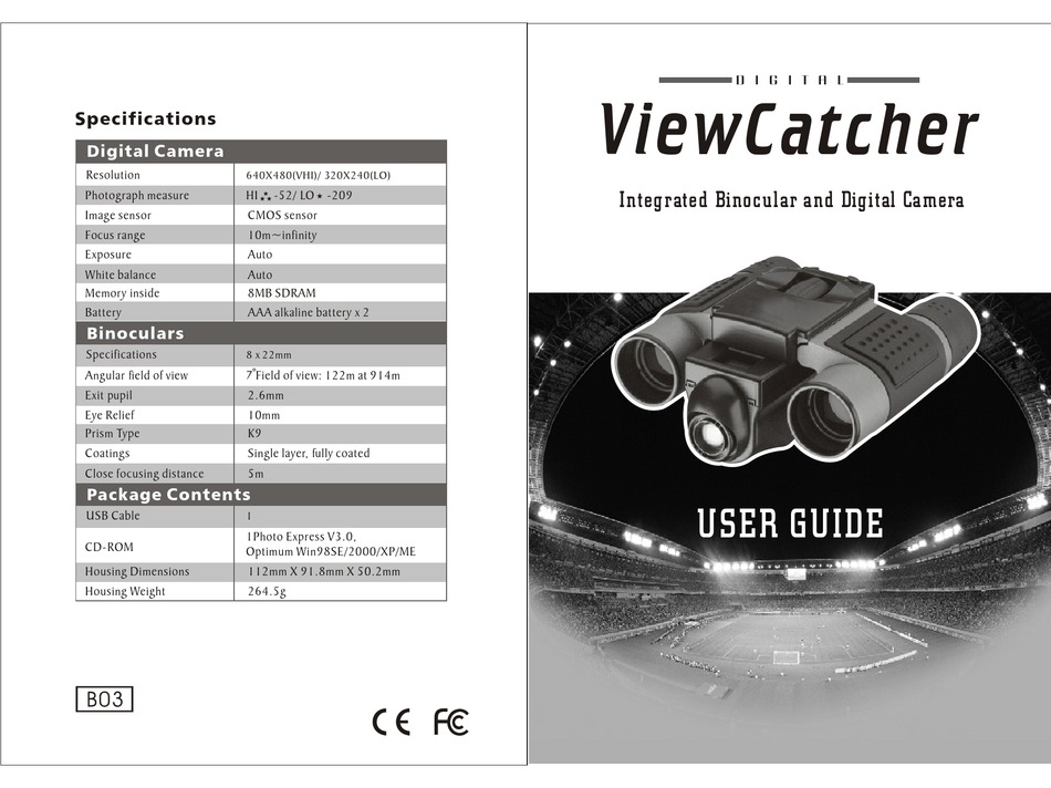 FAMOUS TRAILS VIEWCATCHER DCB 822 USER MANUAL Pdf Download