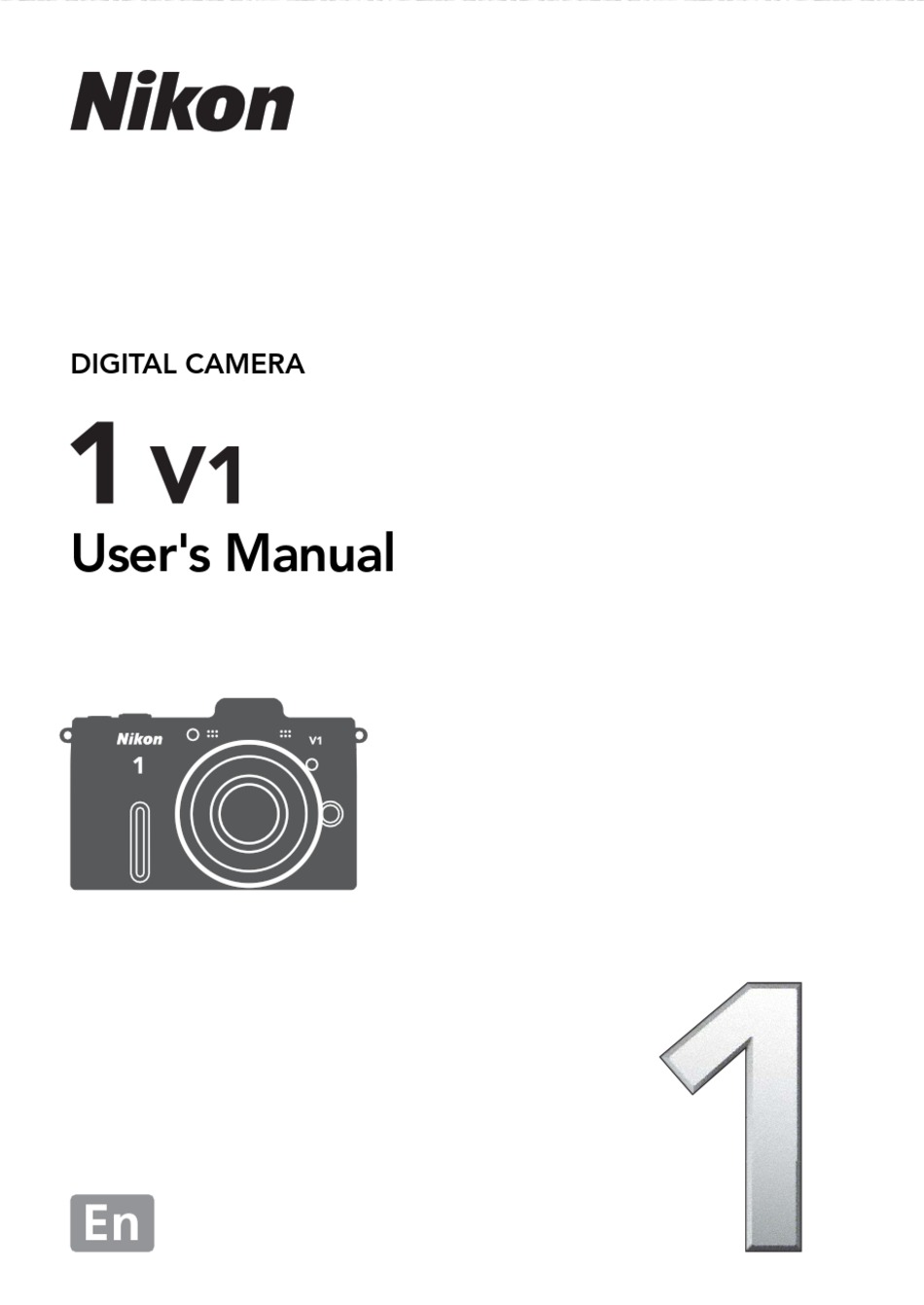 NIKON 1 V1 USER MANUAL Pdf Download | ManualsLib