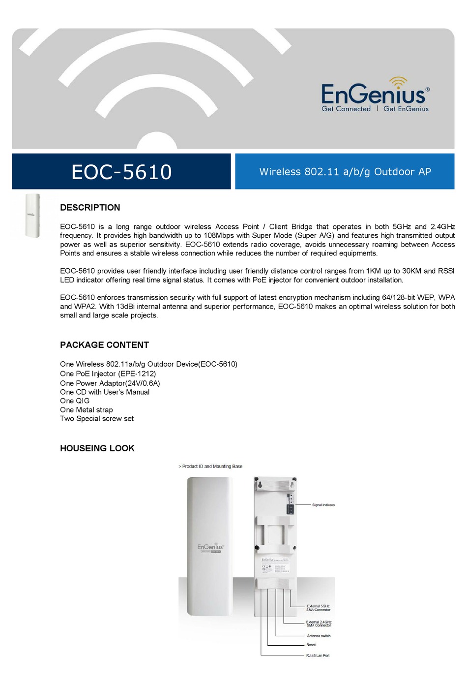 ENGENIUS EOC5610 USER MANUAL Pdf Download ManualsLib