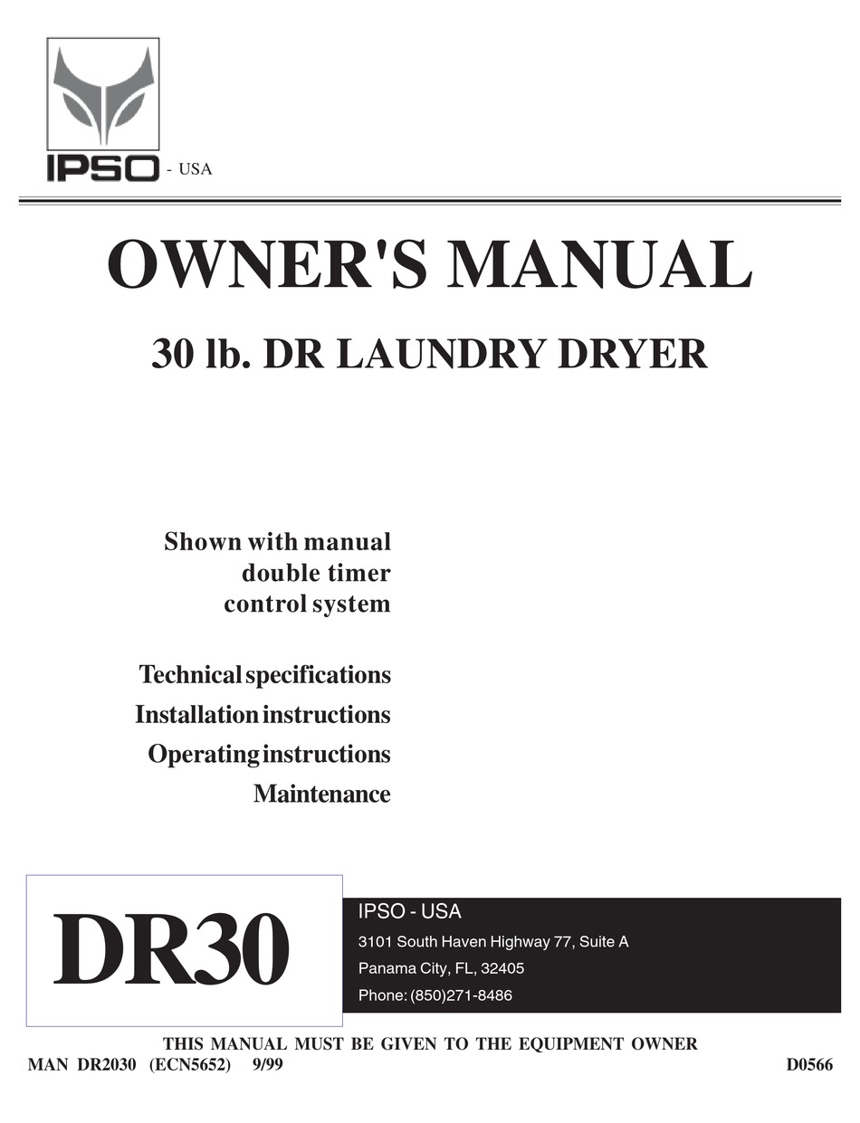 IPSO DR30 OWNER