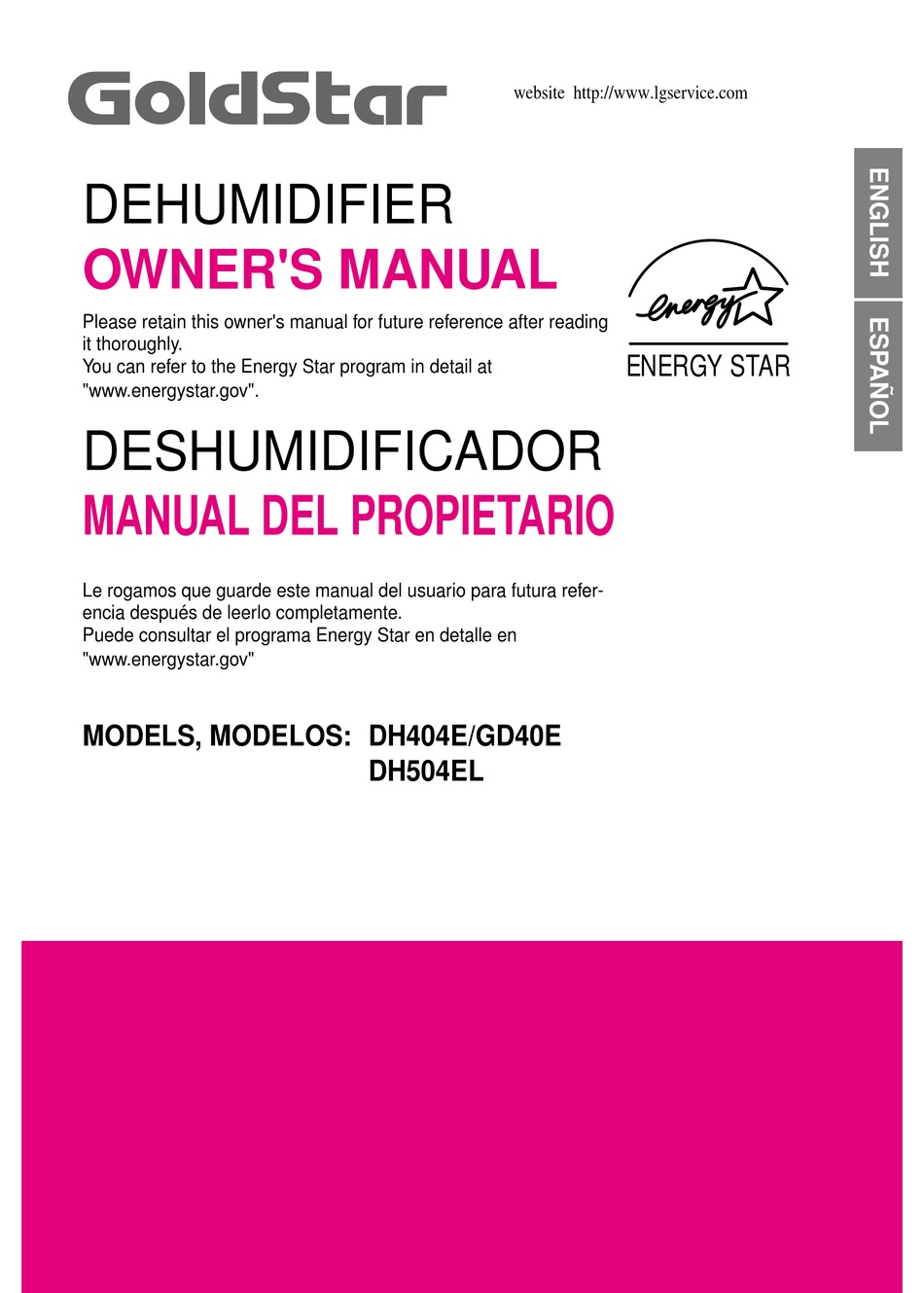 Goldstar Dh404e Owner S Manual Pdf Download Manualslib