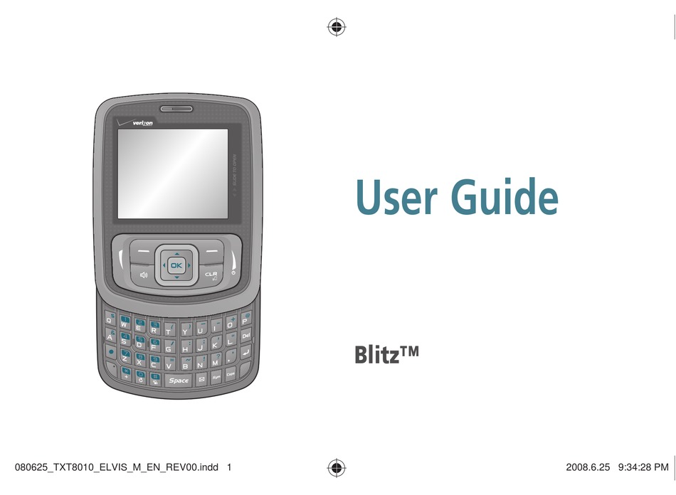 VERIZON BLITZ USER MANUAL Pdf Download ManualsLib
