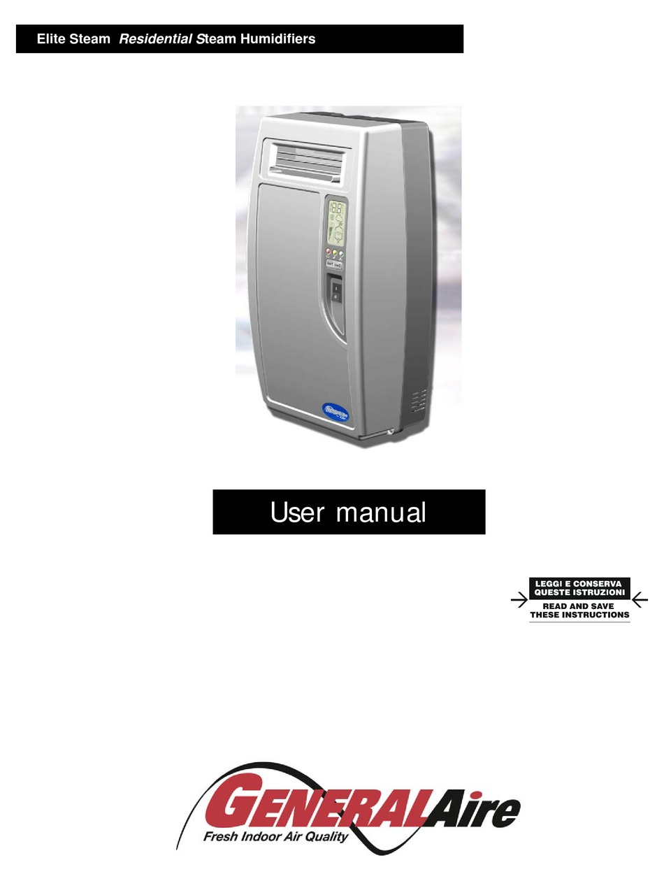 GENERALAIRE ELITE STEAM USER MANUAL Pdf Download | ManualsLib
