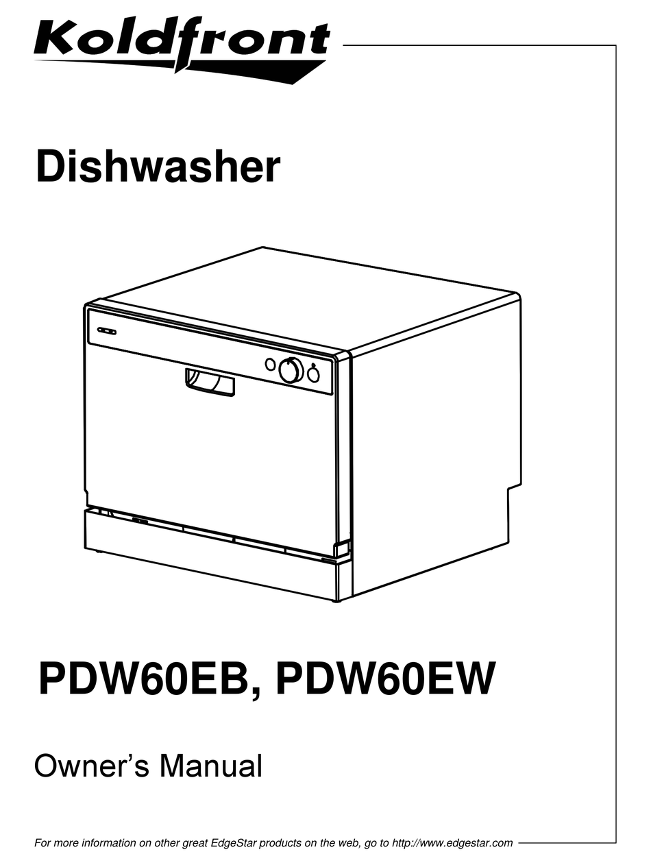 KOLDFRONT PDW60EB OWNER'S MANUAL Pdf Download | ManualsLib