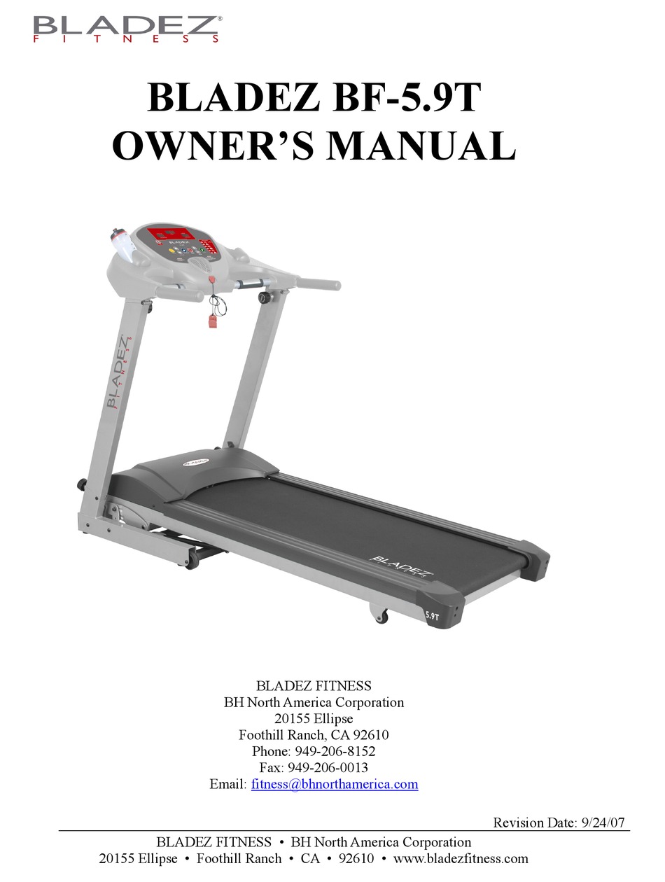 bh fitness treadmill problems