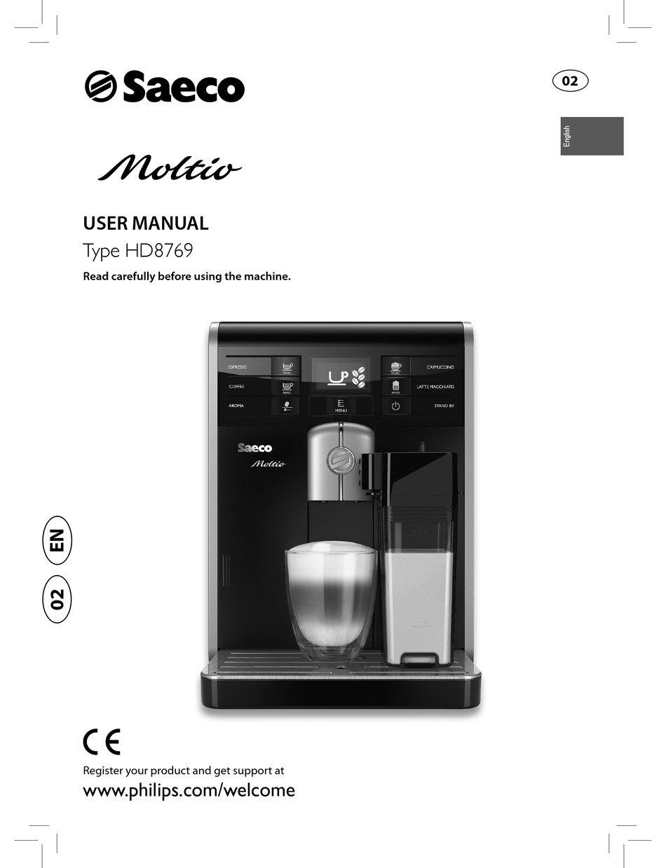 Saeco Moltio User Manual Pdf Download Manualslib