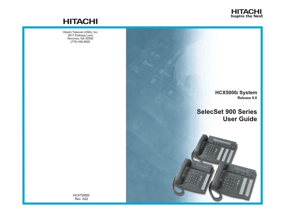 hitachi selectset 700 phone manual