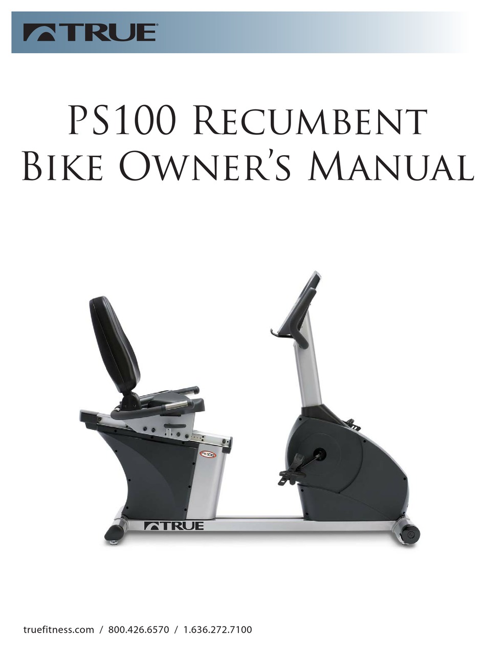 True recumbent best sale bike manual