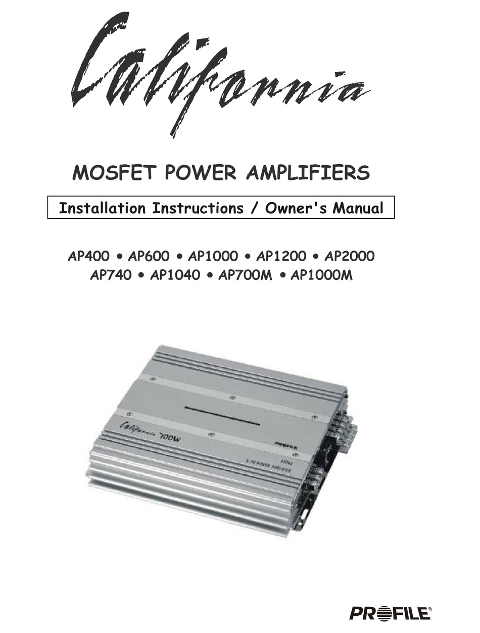 Profile California Amp 400 Watt informacionpublica.svet.gob.gt