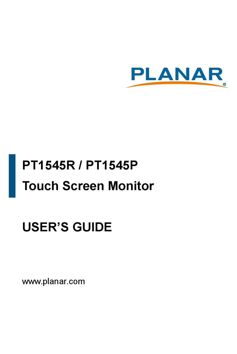 Planar PT1545R User Manual 