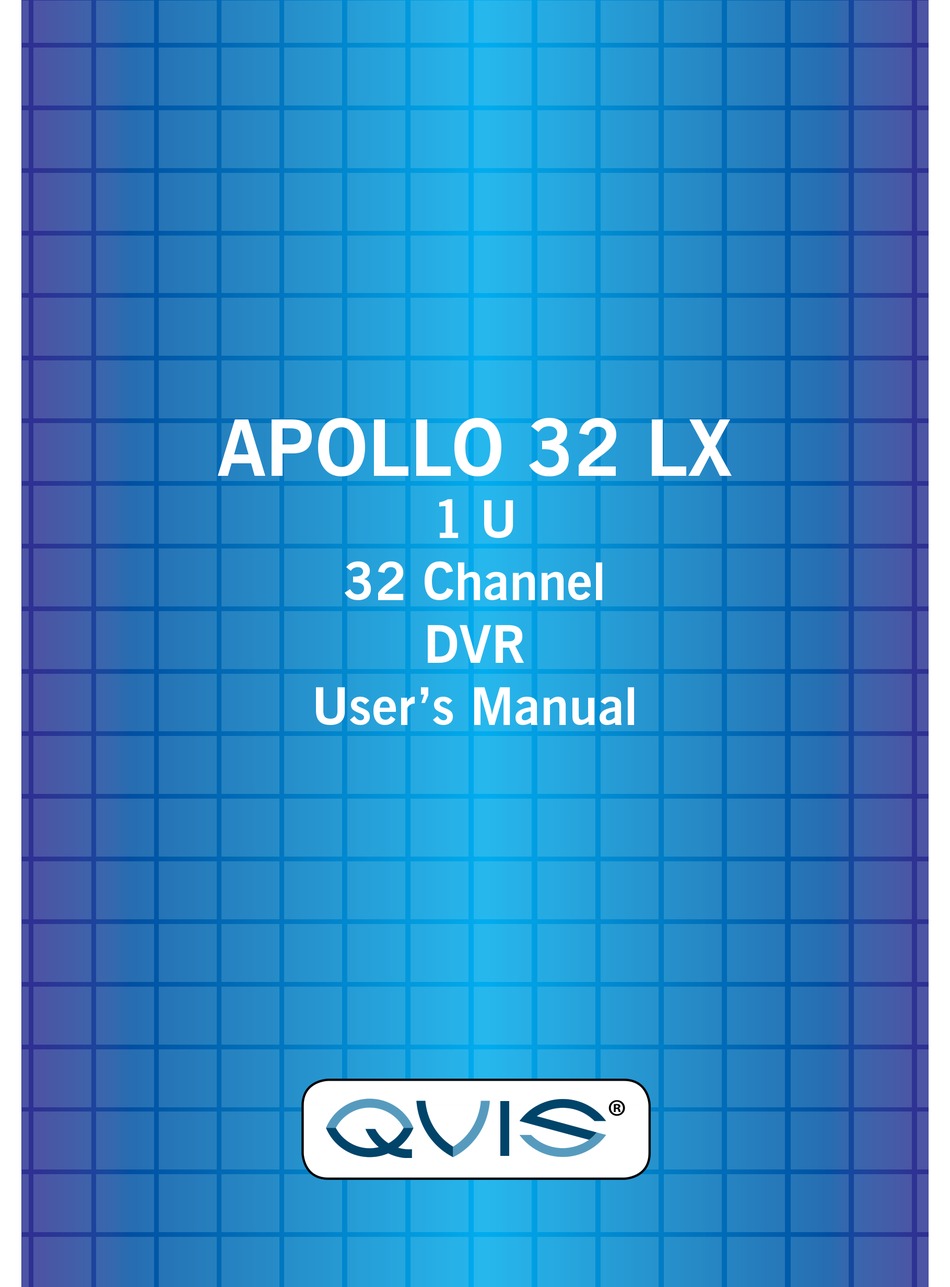 QVIS APOLLO 32 LX USER MANUAL Pdf Download ManualsLib
