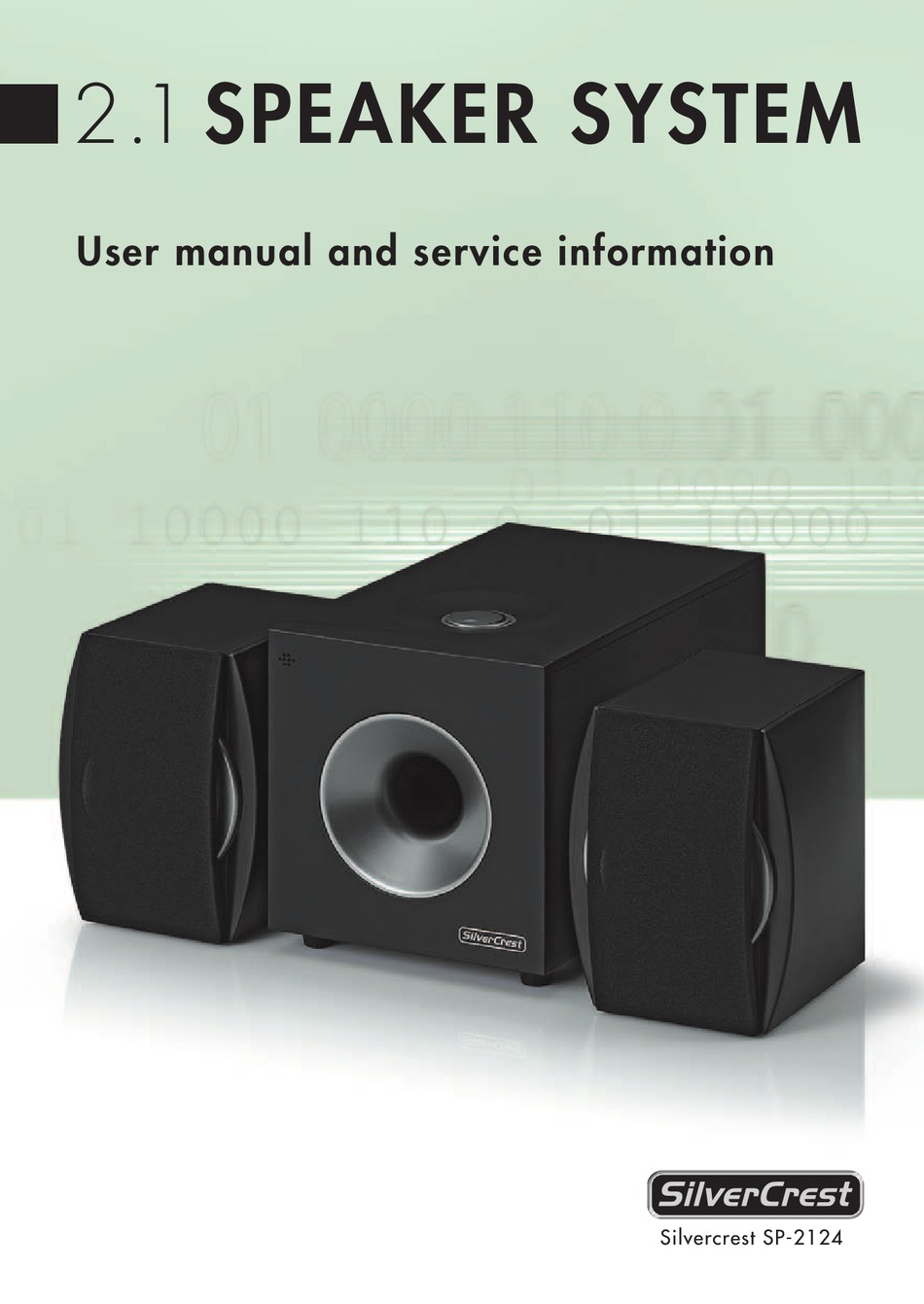 SILVERCREST 2.1 SPEAKER SYSTEM USER MANUAL AND SERVICE INFORMATION Pdf  Download | ManualsLib