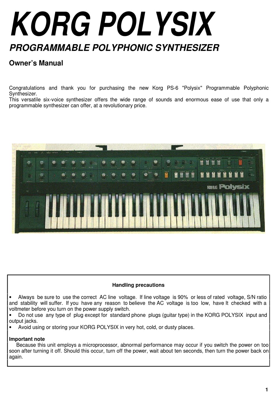 korg polysix weight