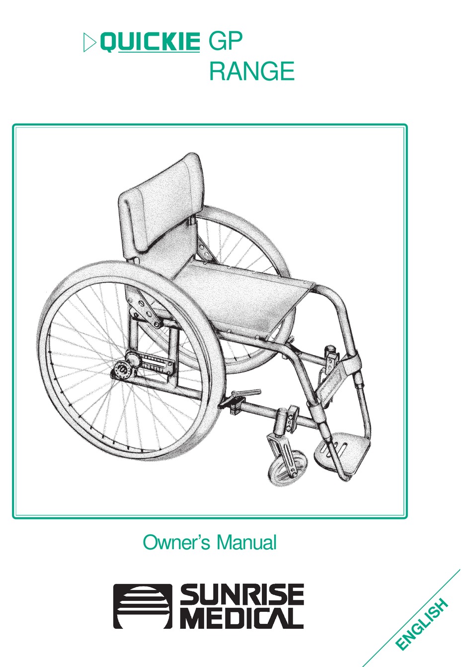 SUNRISE MEDICAL QUICKIE GP RANGE OWNER'S MANUAL Pdf Download ManualsLib