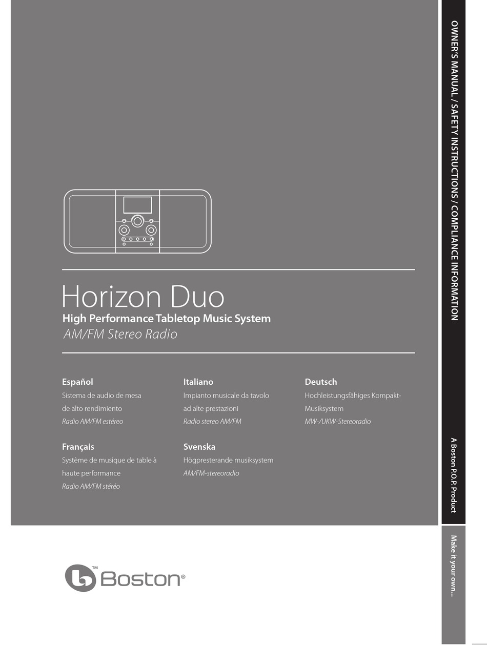 Boston acoustics horizon store duo