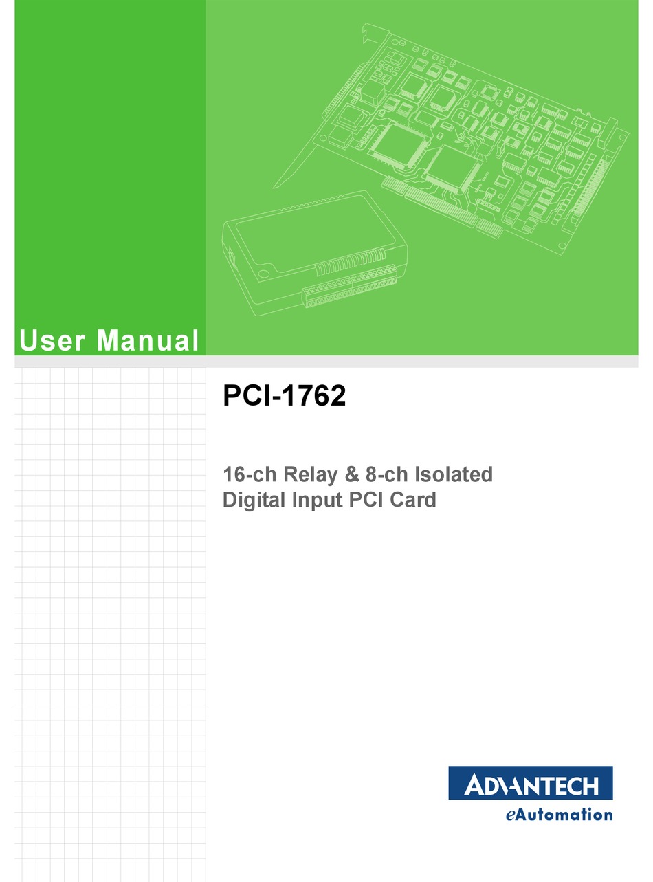 Advantech Pci User Manual Pdf Download Manualslib