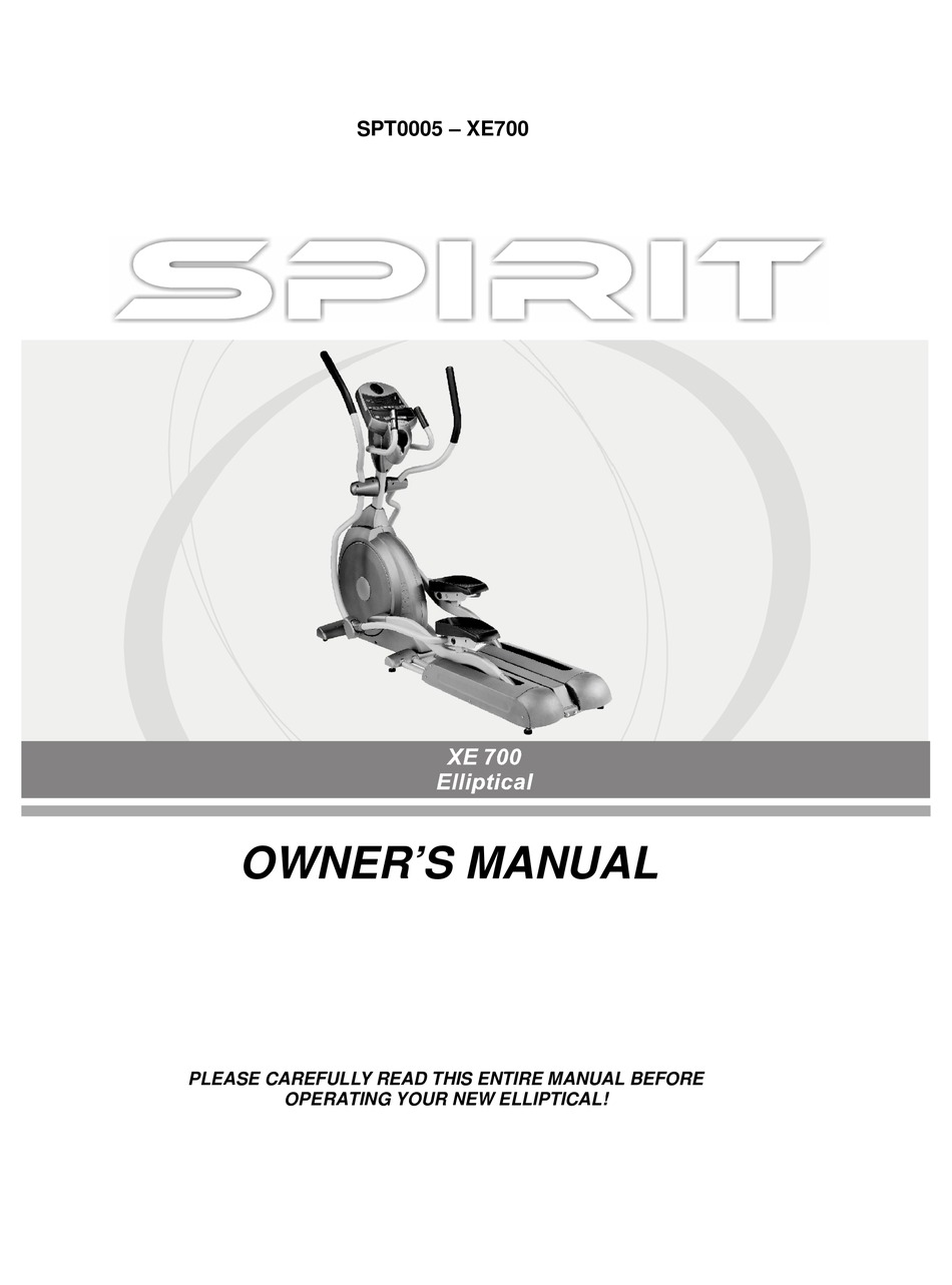 SPIRIT SPT0005 OWNER'S MANUAL Pdf Download | ManualsLib