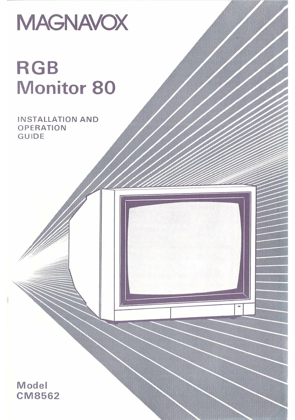 MAGNAVOX CM8562 INSTALLATION AND 