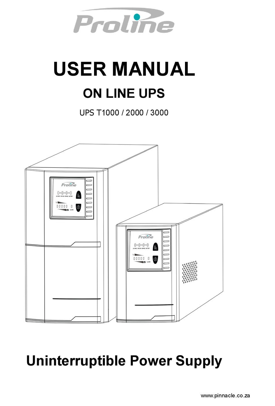 PROLINE T1000 USER MANUAL Pdf Download ManualsLib