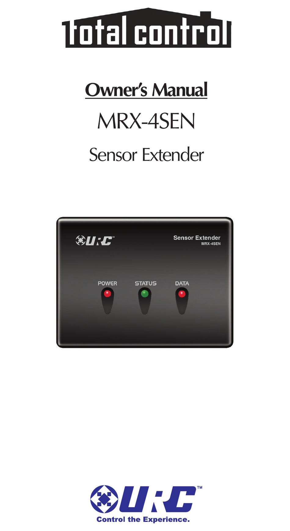 URC TOTAL CONTROL MRX4SEN OWNER'S MANUAL Pdf Download ManualsLib