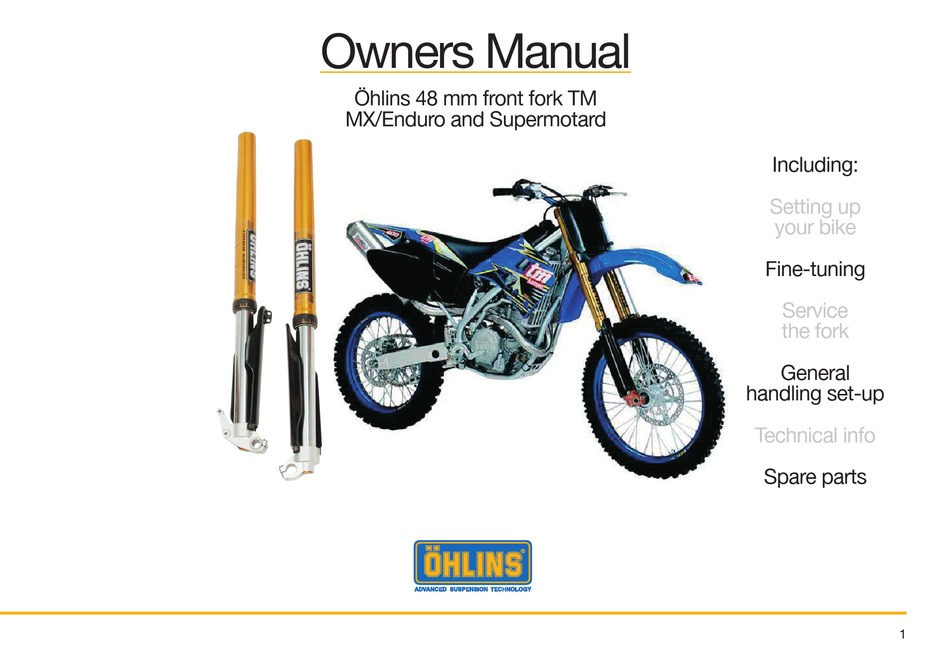 ohlins dirt bike forks