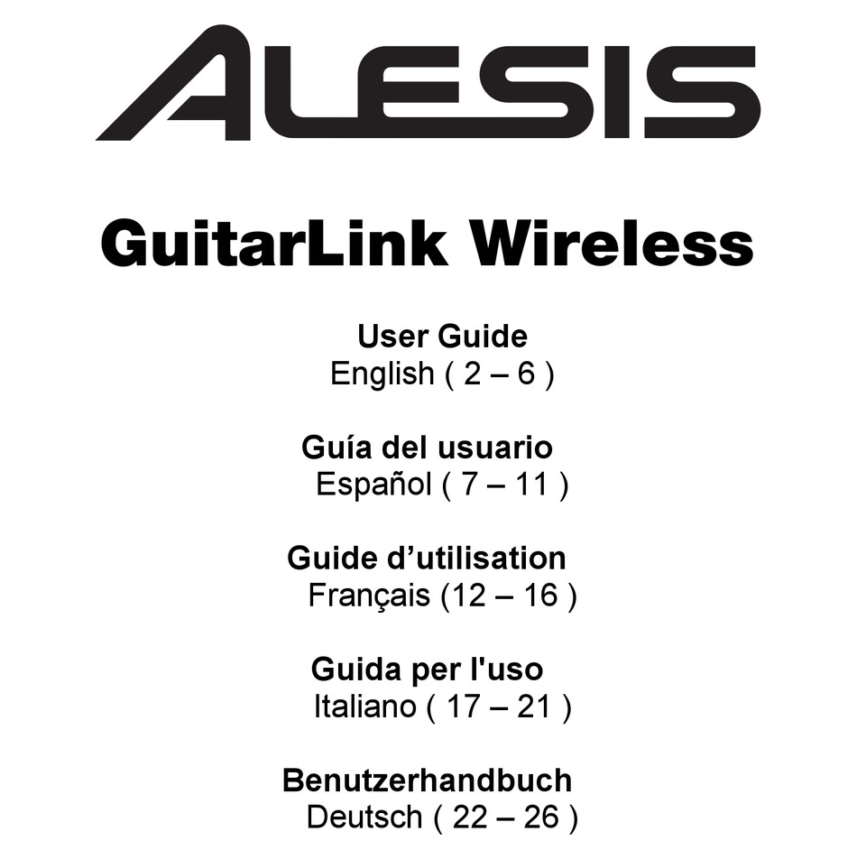 Alesis guitarlink store wireless