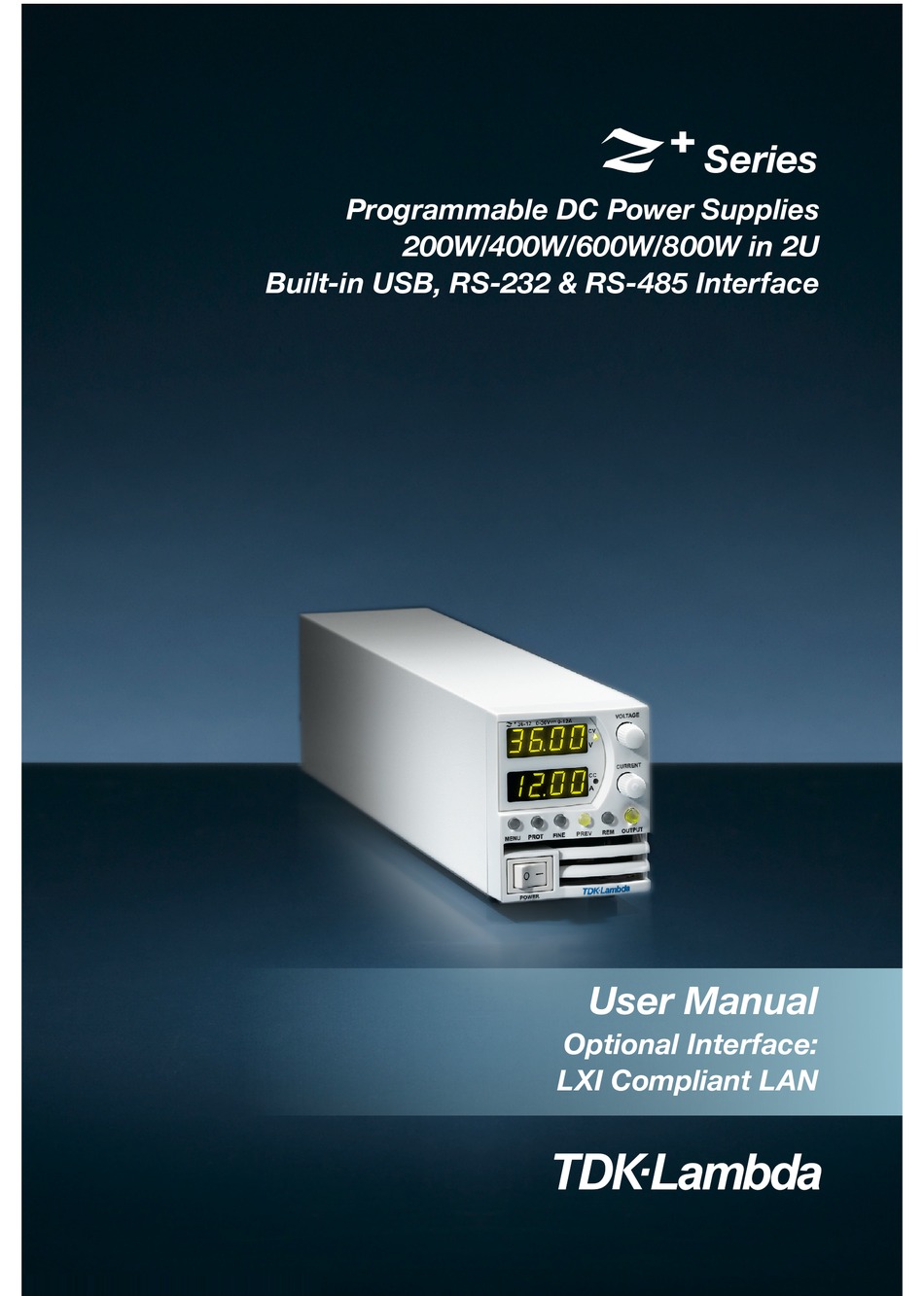TDKLAMBDA Z+ SERIES USER MANUAL Pdf Download ManualsLib