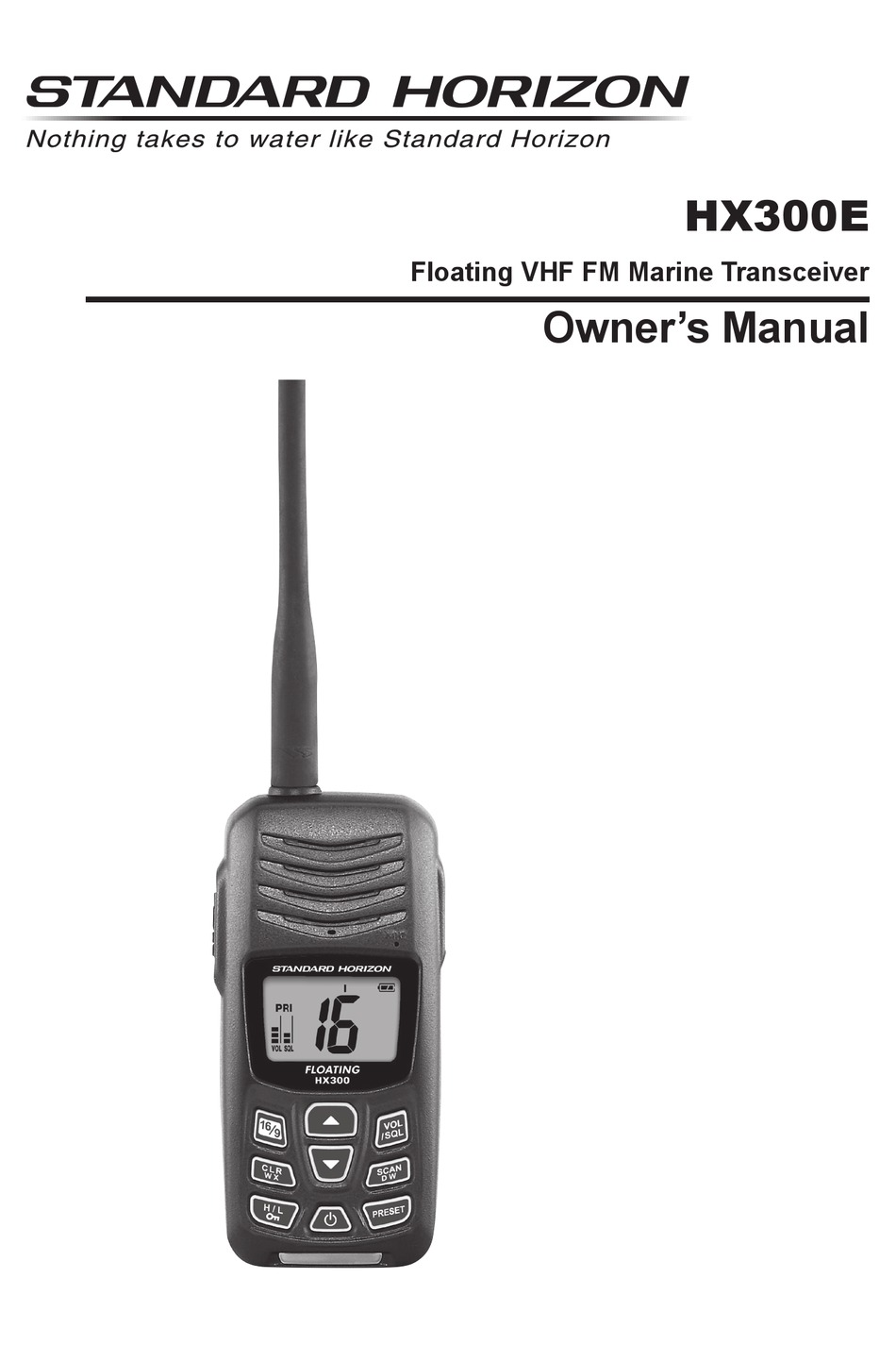 STANDARD HORIZON HX300E OWNER'S MANUAL Pdf Download | ManualsLib