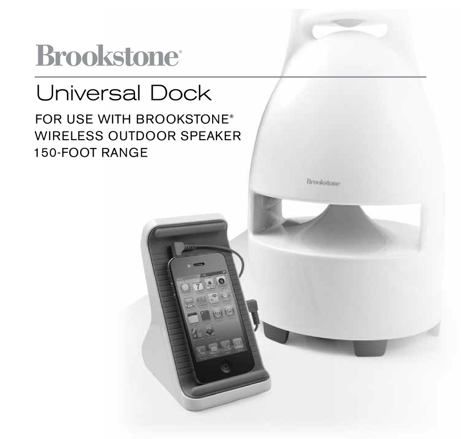 BROOKSTONE UNIVERSAL DOCK INSTRUCTIONS MANUAL Pdf Download