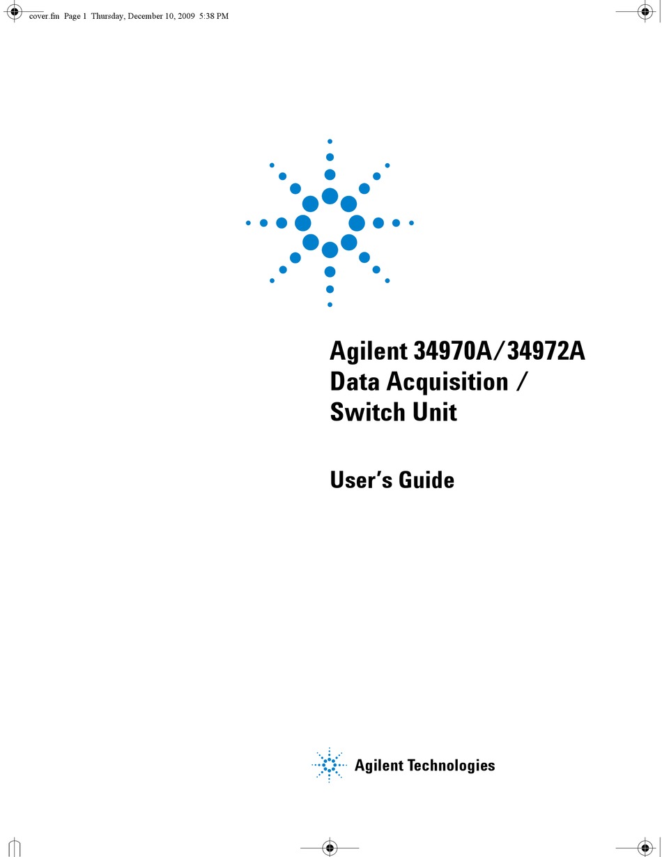 Agilent Technologies 34972a User Manual Pdf Download Manualslib