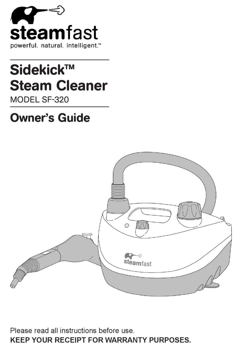 STEAMFAST SIDEKICK SF-320 OWNER'S MANUAL Pdf Download | ManualsLib