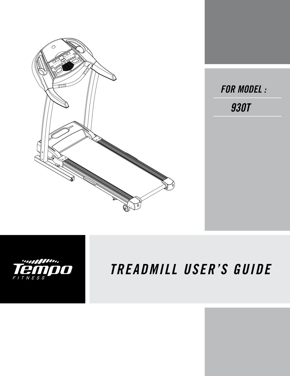 TEMPO FITNESS 930T USER MANUAL Pdf Download ManualsLib