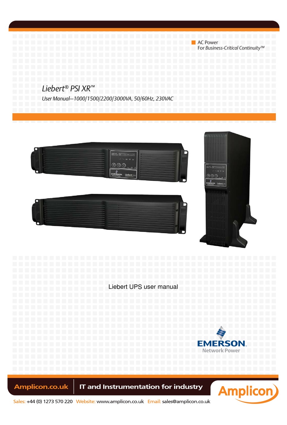 Liebert Psi Xr User Manual Pdf Download Manualslib