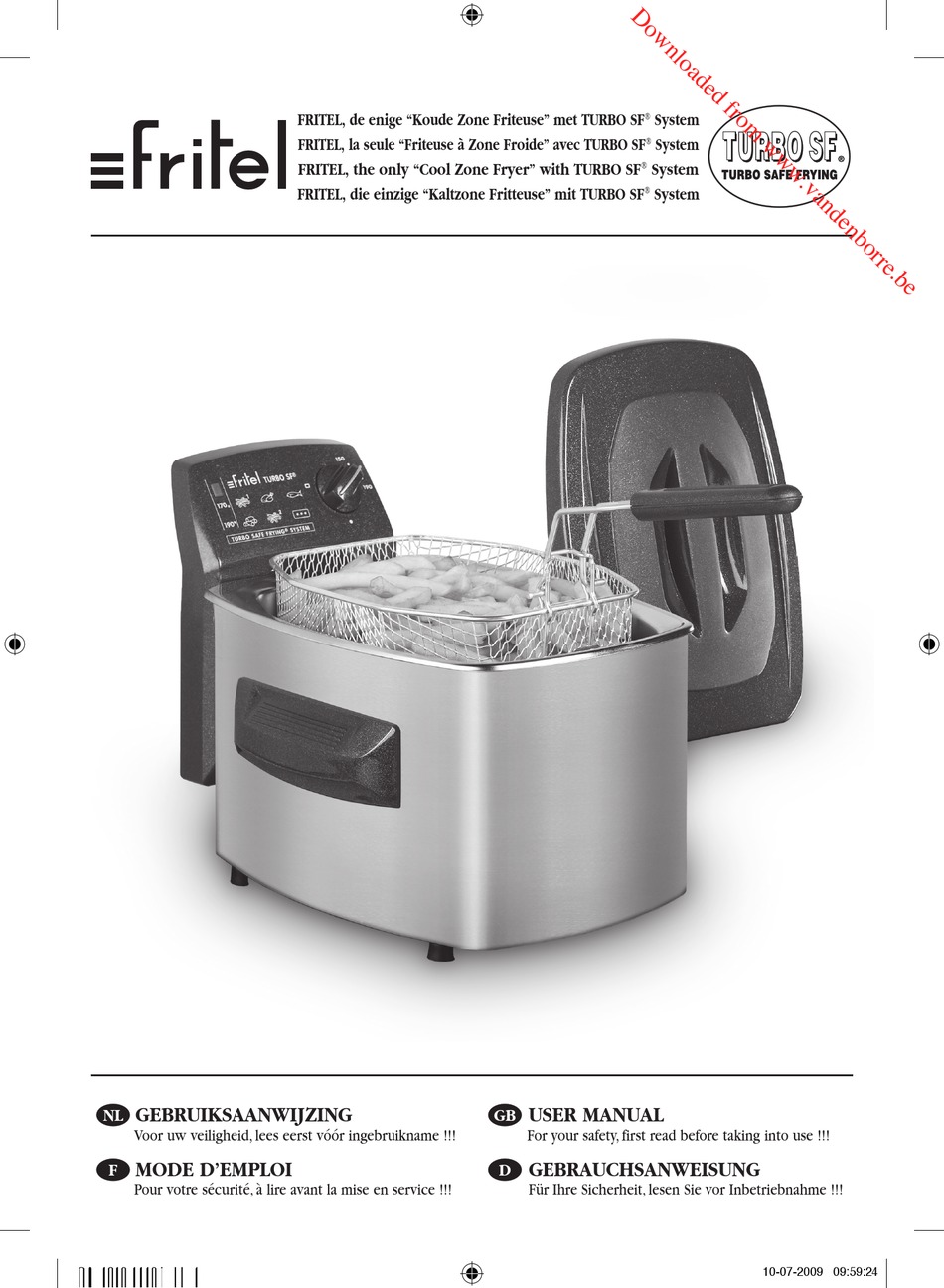 FRITEL COOL ZONE FRYER USER MANUAL Pdf Download ManualsLib