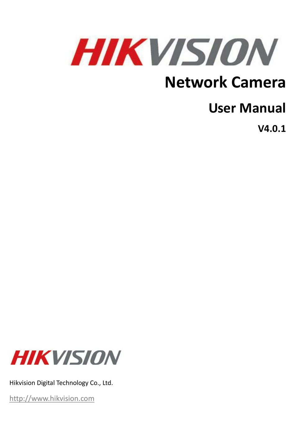 HIKVISION NETWORK CAMERA USER MANUAL Pdf Download | ManualsLib