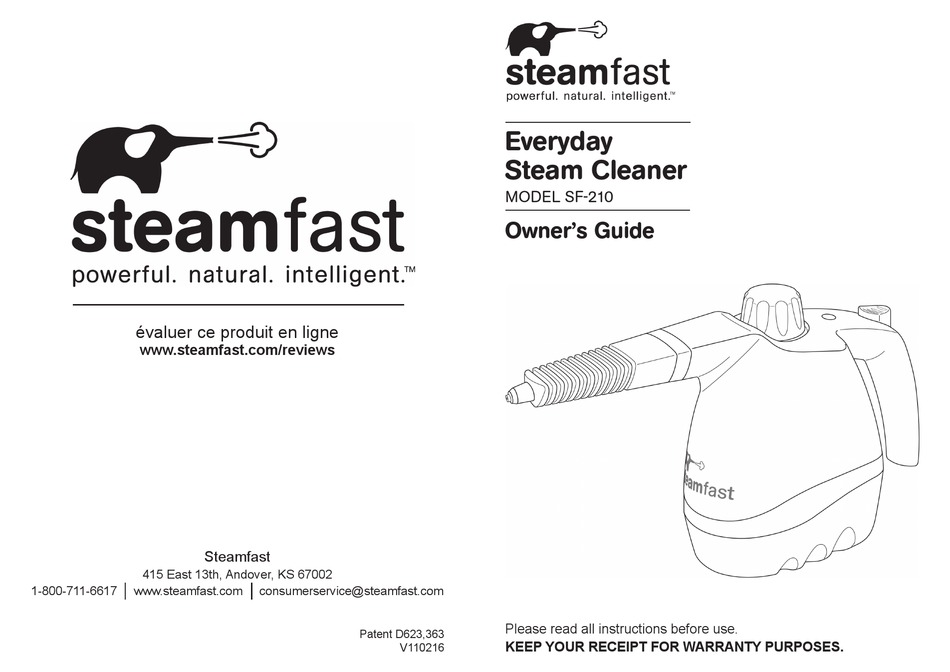 STEAMFAST SF210 OWNER'S MANUAL Pdf Download ManualsLib