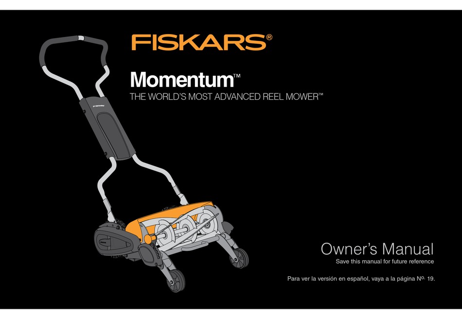 Fiskars Momentum Owner S Manual Pdf Download Manualslib