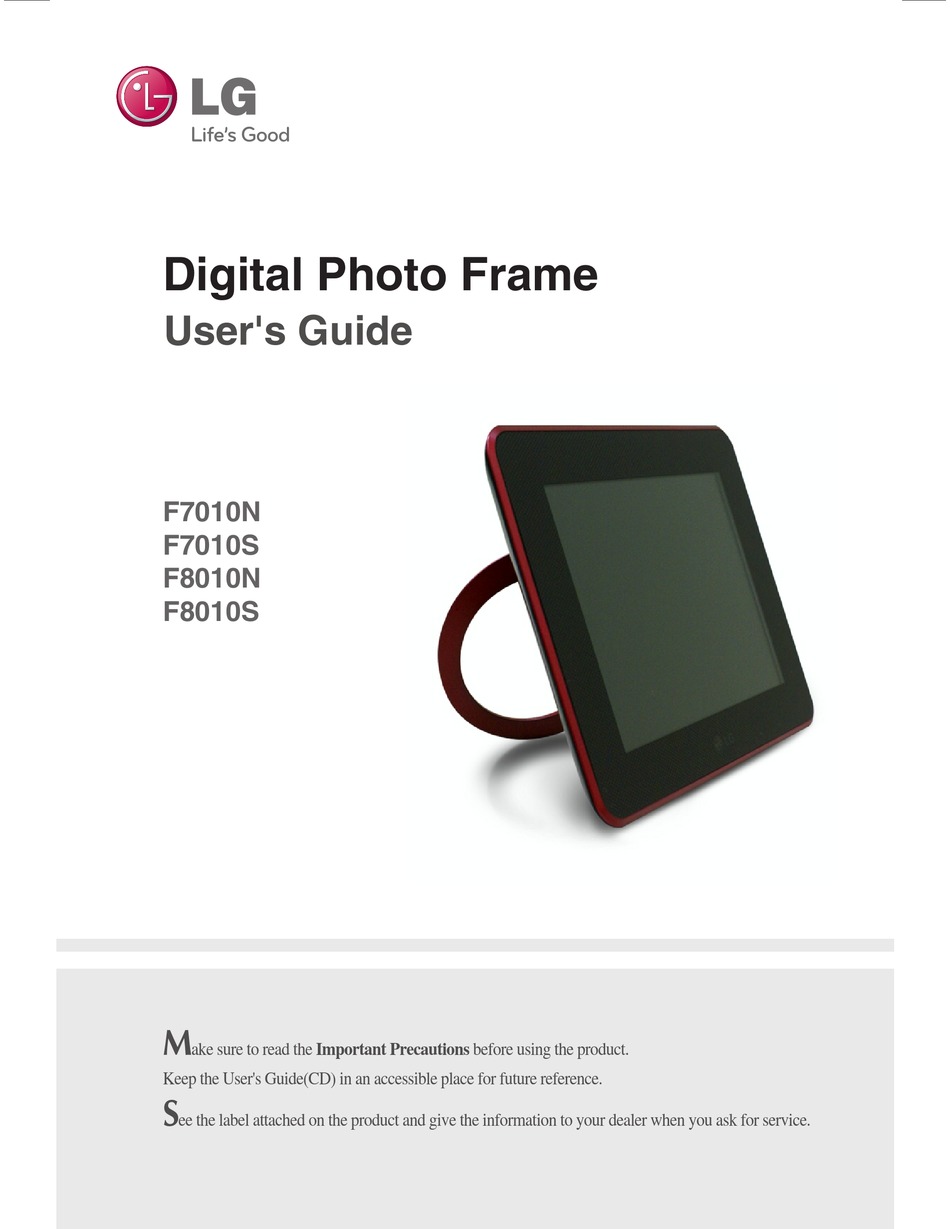 LG F7010N USER MANUAL Pdf Download | ManualsLib