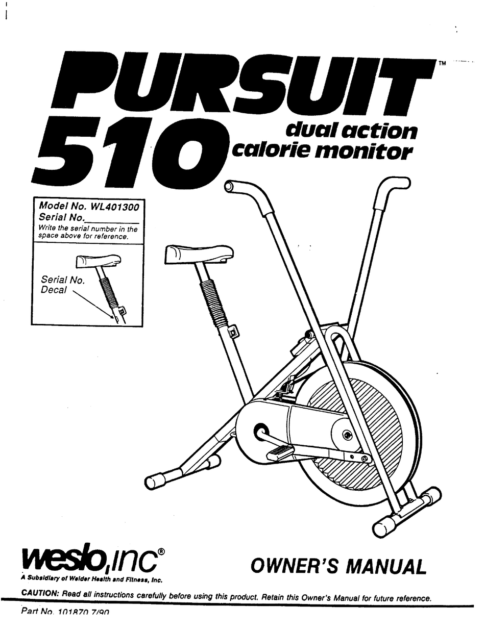 weslo pursuit 510cs