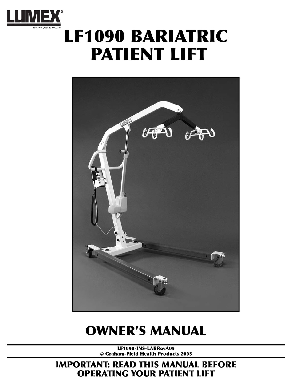 Lumex LF1090 Bariatric Easy Lift Electric Patient Lift